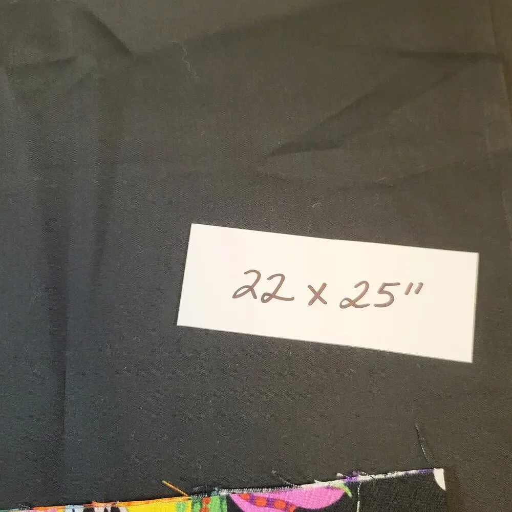 3 Pc Cotton Fabric Dia de los Muertos Solid 22x25–14x22